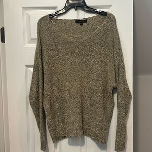 green popcorn sweater